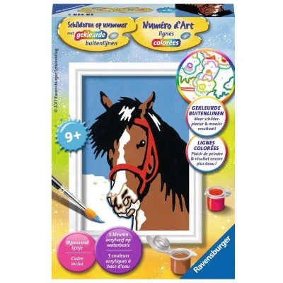 Afbeelding van Ravensburger Schilderen op nummer Paardenblik Hobbypakket