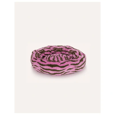 Afbeelding van Dogguo Zebra Round Bed Hondenmatras 55x55x20 cm Roest Zwart S