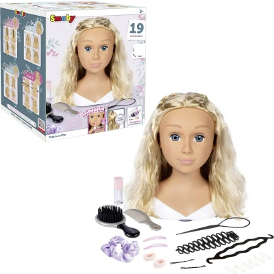 Afbeelding van Smoby My Beauty Blond Styling Head Kaphoofd Kapper Educatief