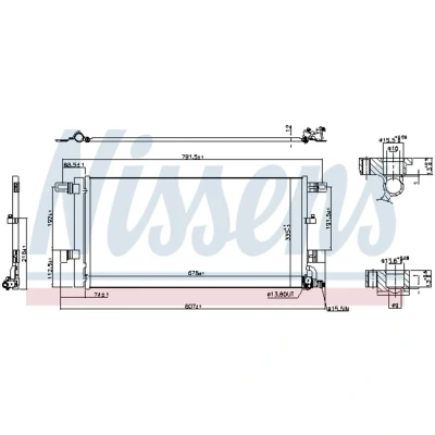 Afbeelding van Nissens Airco condensor 941076