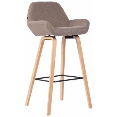 Afbeelding van Barkruk Moss Stof NE, Taupe