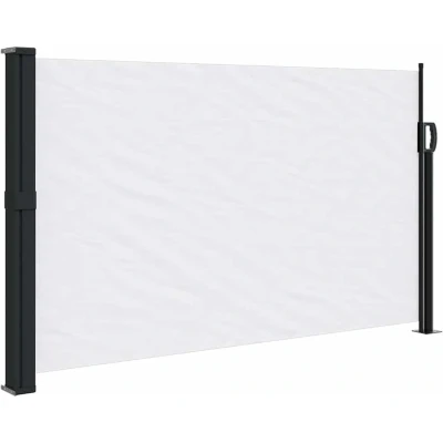 Afbeelding van Windscherm uittrekbaar 120x300 cm wit