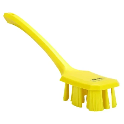 Afbeelding van Vikan Dishwashing Brushes UST Dish Brush with Long Handle Yellow Hard Fibers 395mm