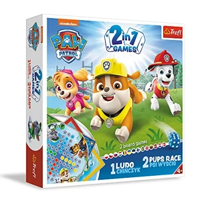 Afbeelding van Bordspel 2in1 &quot;Ludo. Paw patrol. Dog racing&quot; Trefl (5900511018967)