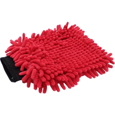 Afbeelding van Washandschoen Microvezel &#039;&#039;Rasta&#039;&#039; Rood