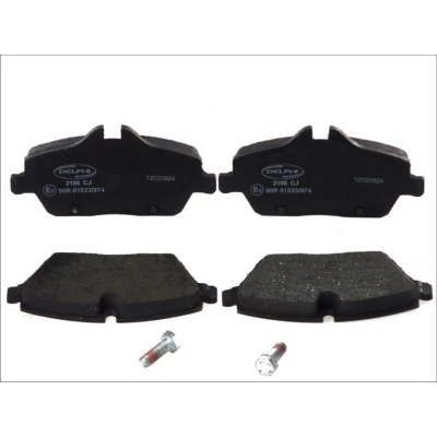 Afbeelding van DELPHI LP2186 Remblokkenset Geschikt voor slijtage waarschuwingscontact Met anti kreukplaat toebehoren BMW: 1 Hatchback, 2 Active Tourer