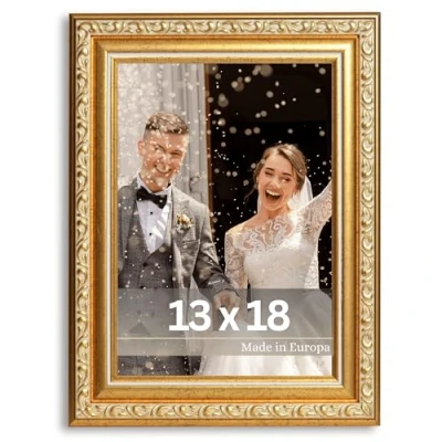 Afbeelding van Victor Antique fotolijst &quot;Chagall&quot; in goud 13 x 18 cm vintage geschikt voor documenten gouden barok