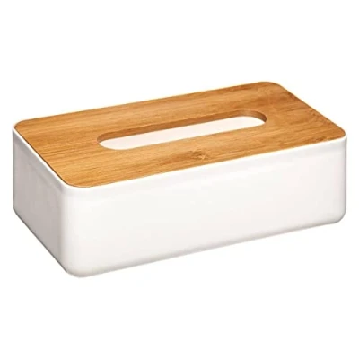 Image de FIVE Simply Smart Boîte à Mouchoirs en Bambou Natureo 26cm Blanc