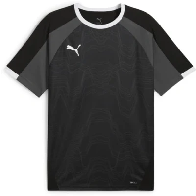 Afbeelding van Puma Individualliga Graphic Tshirt print, Heren, Maat: XXL, Black/shadow gray