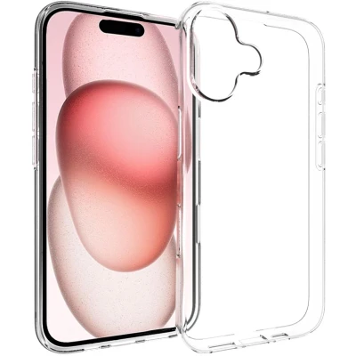 Afbeelding van Accezz Hoesje Geschikt voor iPhone 16 Siliconen Clear Backcover Transparant