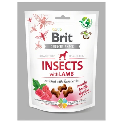Afbeelding van Brit Dog Crunchy Cracker 200 g Hondensnacks Insecten&amp;Lam
