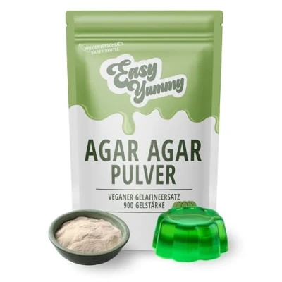 Afbeelding van Easy Yummy Agar Poeder (250g), 100% Plantaardig Bindmiddel met Hersluitbare Zak, Veganistisch Gelatinepoeder