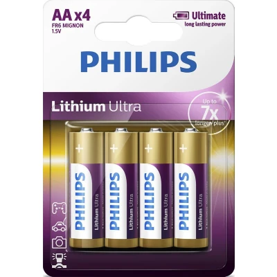 Afbeelding van Philips Batterij Lithium Ultra Aa / 4