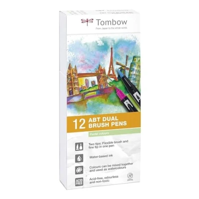 Image de Set de 10 feutres Tombow France &amp; Benelux Abt Dual Manga Shojo