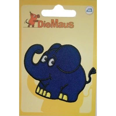 Afbeelding van Toepassingen Kids and Hits opstrijkbaar met olifantenmuis ca. 6 x 8 cm kleur