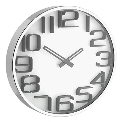 Afbeelding van TFA 60.3016.02 wandklok met 3d cijfers