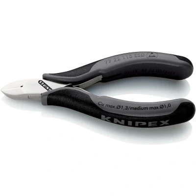 Afbeelding van Knipex 7722115ESD ESD Zijsnijtang Elektronica 115mm