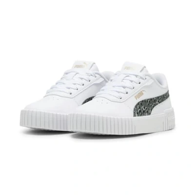 Afbeelding van Carina 2.0 Animal Update sneakers voor Dames, Grijs/Wit/Goud, Maat 33 PUMA