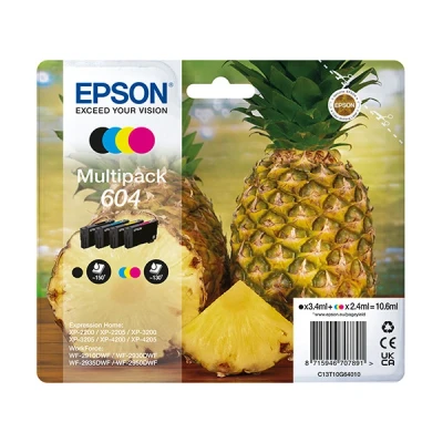 Image de Epson Multipack Cartouches Noir Cyan Magenta Jaune 604 (c13t10g64020)