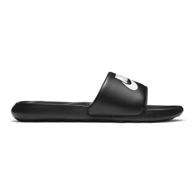 Afbeelding van Nike Sportswear Victori ONE Slide Muiltjes, Heren, Maat: 47.5, Black/white Hoogwaardig imitatieleer