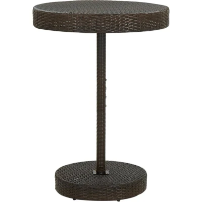 Afbeelding van Tuintafel 75,5x106 cm poly rattan bruin