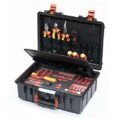 Afbeelding van Wiha Set L Mechatronik 62tlg Gereedschapskoffer (met inhoud) 62 delig Electricien, Handwerker, Leerling, Professioneel, VDE (b x h d) 457 183 367 mm