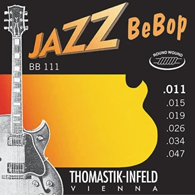 Afbeelding van BB111 E snaren 11 47 BeBop Roen wound extra light