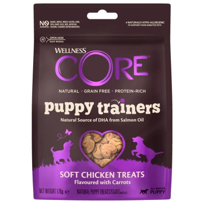 Afbeelding van Wellness Core Puppy Trainers Chicken Flavoured With Carrots Hondensnacks Kip Wortel 170 g