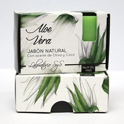 Afbeelding van Sys Vegan natural zeepblok Aloe Vera 100gr