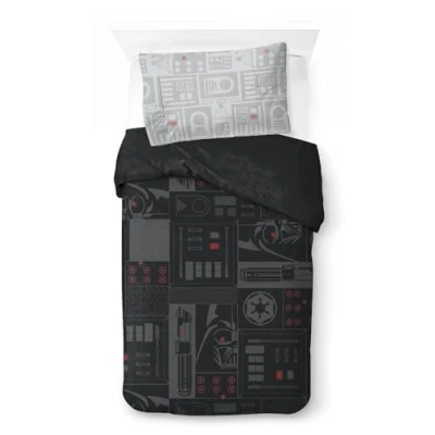 Afbeelding van Star Wars Darth Vader Eenpersoons dekbedovertrekset van 100% katoen Inclusief kussensloop 50 x 70 cm