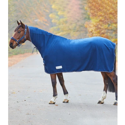 Afbeelding van Paardenfleecedeken economic met nek 205 blauw