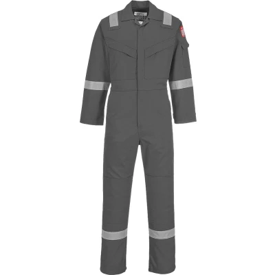 Afbeelding van Postwest FR50 Vlamvertragende antistatische overall Grijs Maat 4XL