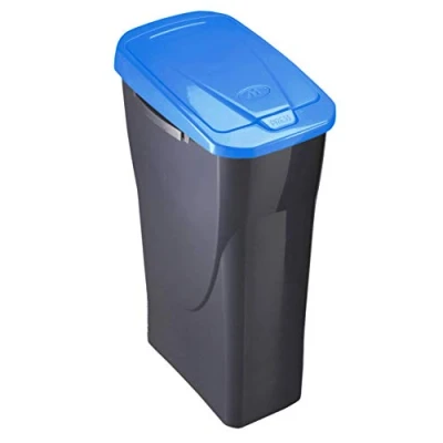 Afbeelding van M Home Vuilnisbak voor afvalscheiding Plastic Zilver deksel hemelsblauw 21,5 x 36 51 cm / 25 l ECOBIN COLOR PLS8086 83