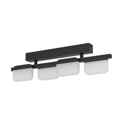 Afbeelding van EGLO Ervidel Plafonnière LED 62.5 cm Zwart