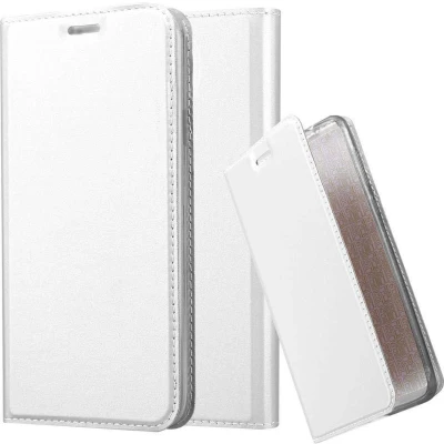 Afbeelding van Cadorabo Hoesje geschikt voor Samsung Galaxy S4 ACTIVE in CLASSY ZILVER Beschermhoes met magnetische sluiting, standfunctie en kaartvakje Book Case Cover Etui