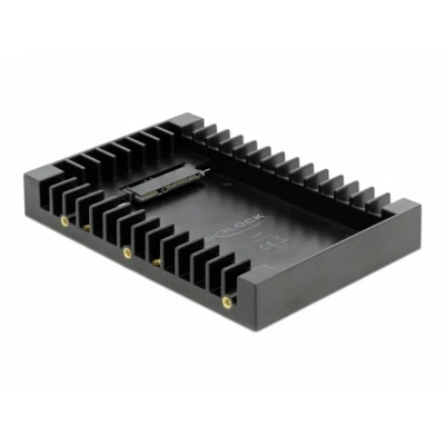 Afbeelding van Delock 3.5″ Einbaurahmen für 2.5″ SATA Laufwerk schwarz Bevestigingsframe voor 2,5 inch harde schijf