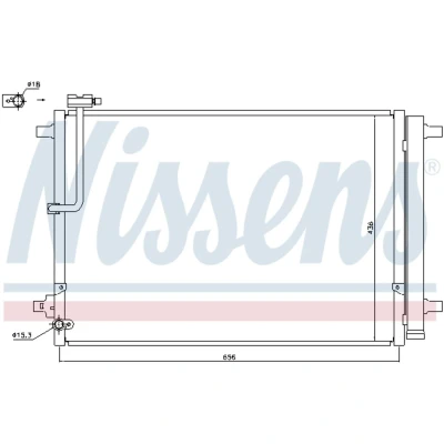 Afbeelding van Nissens Airco condensor 940329