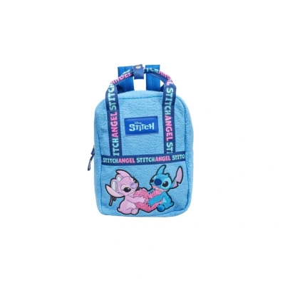 Afbeelding van Stitch meisjes rugtas fleece blauw 33x25 x10
