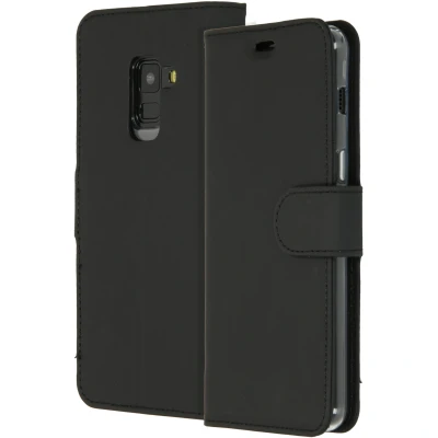 Afbeelding van Samsung Galaxy A8 (2018) Hoesje Met Pasjeshouder Accezz Wallet Softcase Bookcase Zwart