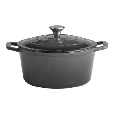 Afbeelding van APS 5 Sterren braadpan met deksel en dekselhouder, hoogte 115/175 mm, ø 250 mm antraciet/crème