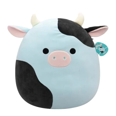 Afbeelding van Squishmallows Cillian Blue and Black Cow 50cm pluche