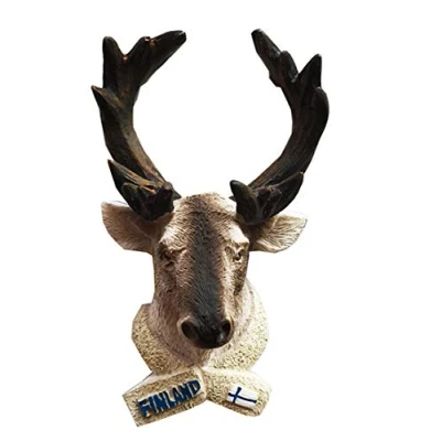 Afbeelding van 3D Finse rendier koelkast magneet reizen souvenir cadeau voor thuis keuken magnetische sticker collectie