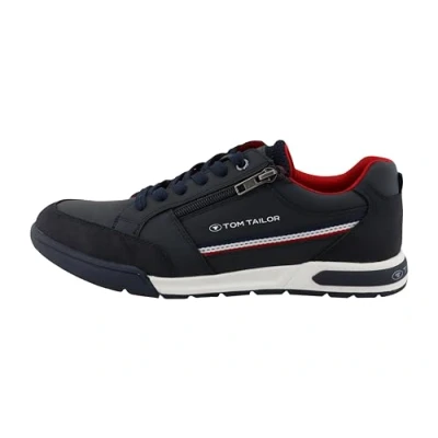 Afbeelding van TOM Tailor Sneakers laag, Heren, Maat: 43, Navy Hoogwaardig imitatieleer