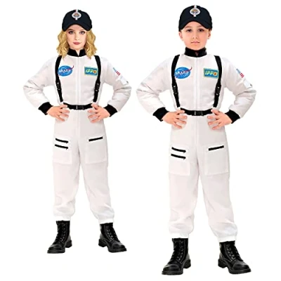 Afbeelding van Widmann Kinderkostuum astronauten, ruimtepak, ruimte, ruimtevaart, themafeest, carnaval