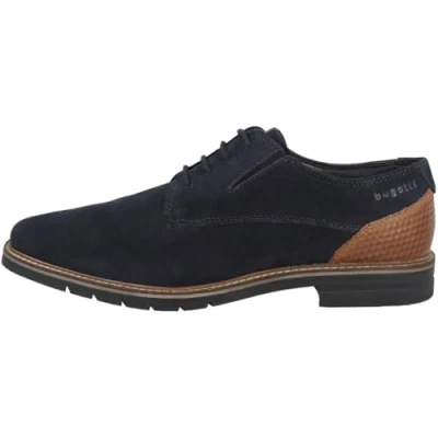 Afbeelding van bugatti 311 a9e08 Lage schoenen met veters voor heren, Donkerblauw, 43 EU