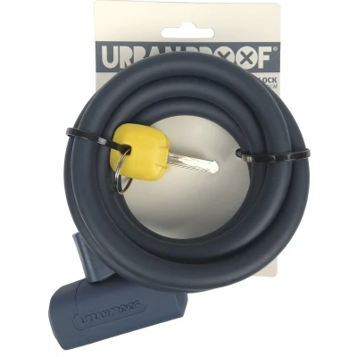 Afbeelding van UrbanProof spiraalkabelslot 12mm x 150cm mat blauw