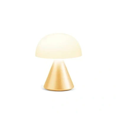 Afbeelding van Lexon MINA Mini paddenstoellamp, draadloos, oplaadbaar, led tafellamp, dimbaar, tot 12 uur looptijd, lichtgeel
