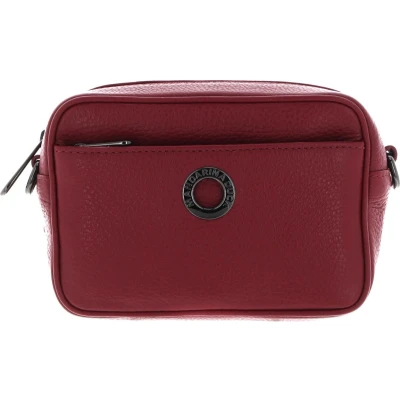 Afbeelding van MANDARINA DUCK Leren Schoudertas Gordeltas Mellow Leather Camera Bag Rumba Red Rood