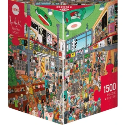 Afbeelding van Puzz.Record Store 1500 3h.Heye NEW