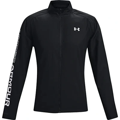 Afbeelding van Under Armour Storm RUN Runningjack, Heren, Maat: XL, Black / jet gray reflective